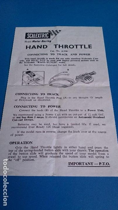 Scalextric: INSTRUCCIONES MANDO SCALEXTRIC - Foto 1