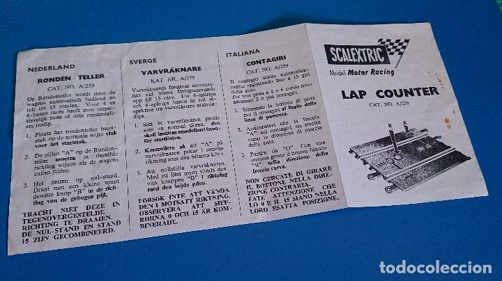 Scalextric: INSTRUCCIONES CUENTAVUELTAS SCALEXTRIC - Foto 1