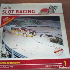 Scalextric: GUIA SLOT RACING Nº1 1996-FICHAS DEL FERRARI GTO Y PORSCHE 911. Lote 155603474