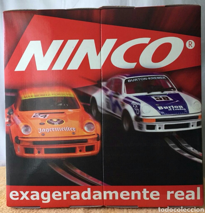 Scalextric: Cartel publicitario de NINCO para colgar en forma de prisma triangular - Foto 1