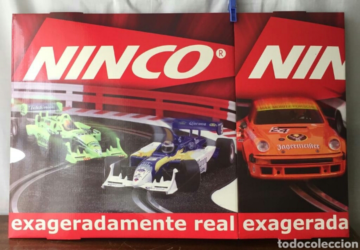 Scalextric: Cartel publicitario de NINCO para colgar en forma de prisma triangular - Foto 7