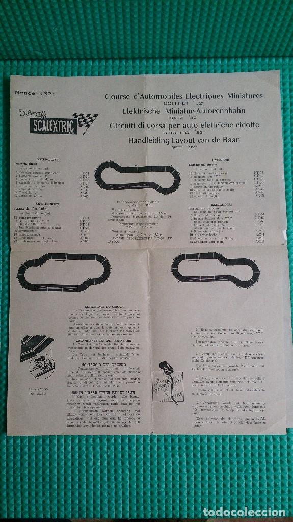 Scalextric: INSTRUCCIONES SCALEXTRIC 32 FRANCIA - Foto 1