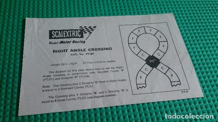Scalextric: INSTRUCCIONES SCALEXTRIC CRUCE PT/83 UK - Foto 1