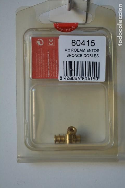 Scalextric: Repuesto NINCO 4x rodamientos bronce dobles Ref. 80415 - Foto 1