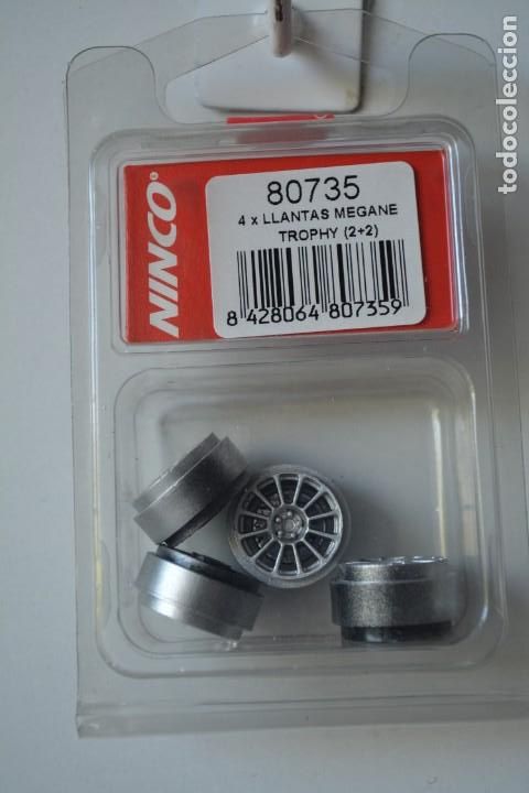 Scalextric: Repuesto NINCO 4X LLANTAS MEGANE TROPHY 2+2 Ref. 80735 - Foto 1