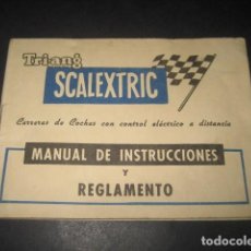 Scalextric: TRI-ANG SCALEXTRIC MANUAL INSTRUCCIONES Y REGLAMENTO. CARRERAS COCHES CONTROL ELECTRICO A DISTANCIA