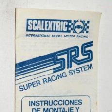 Scalextric: SCALEXTRIC INSTRUCCIONES DE MONTAJE Y MANTENIMIENTO DE LOS COCHES (SUPER RACING TEAM)