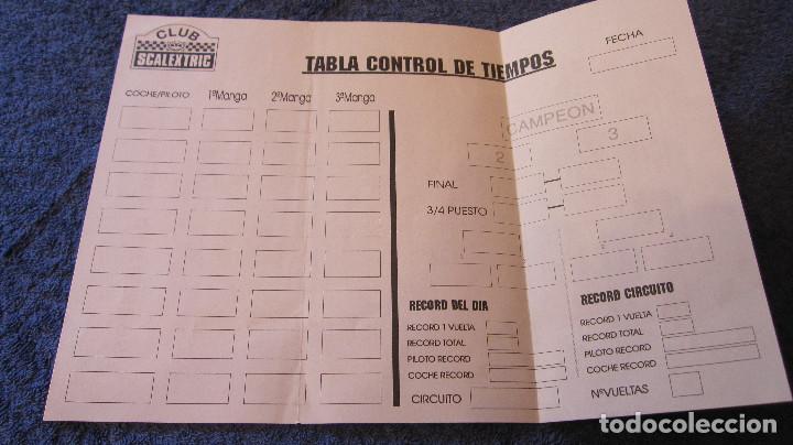 Scalextric: SCALEXTRIC EXIN ORIGINAL: TABLA CONTROL DE TIEMPOS - Foto 1