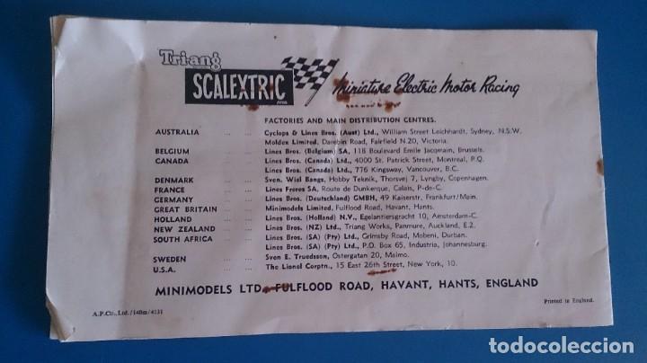Scalextric: DISTRIBUIDORES SCALEXTRIC TRI-ANG UK - Foto 2