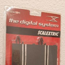 Scalextric: 2 TRAMOS BLISTER SCALEXTRIC THE DIGITAL SYSTEM REF 2002 RECTA 180 MM CARRIL. Lote 232633530