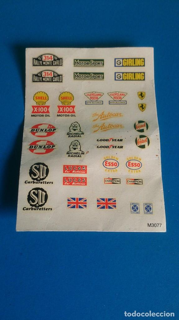Scalextric: CALCOMANIAS COCHES SCALEXTRIC - Foto 1