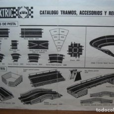 Scalextric: SCALEXTRIC. CATÁLOGO DE TRAMOS Y ACCESORIOS. 10ª EDICION. ORIGINAL.. Lote 246568645
