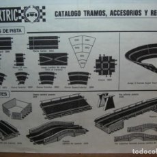 Scalextric: SCALEXTRIC. CATÁLOGO DE TRAMOS Y ACCESORIOS. 11ª EDICION. ORIGINAL.. Lote 246568805