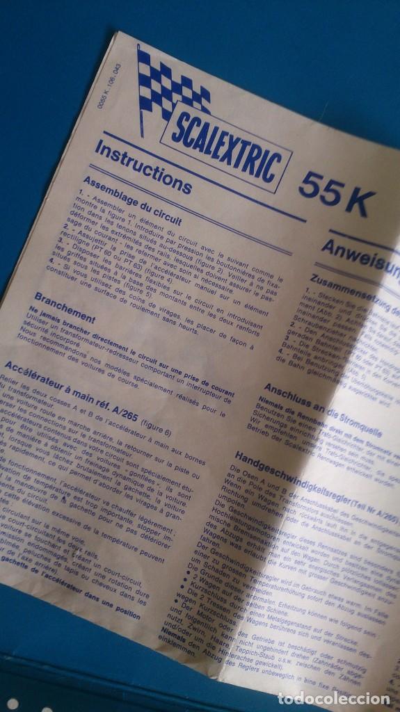 Scalextric: INSTRUCCIONES CIRCUITO 55K - Foto 1