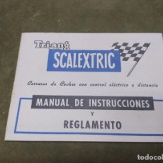 Scalextric: MANUAL DE INSTRUCCIONES Y REGLAMENTO - TRIANG SCALEXTRIC - AÑOS 60. Lote 272081758