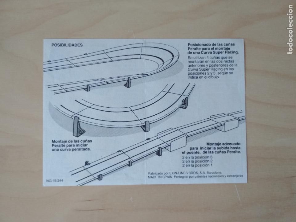 Scalextric: SCALEXTRIC INSTRUCCIONES DE MONTAJE DE LA CU&Ntilde;A PERALTE - Foto 2