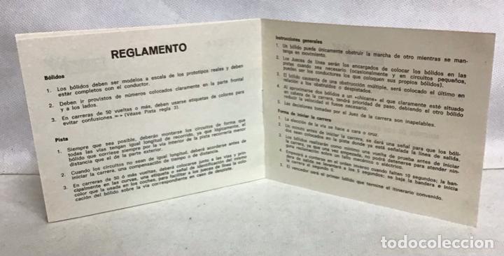 Scalextric: SCALEXTRIC, MANUAL DE INSTRUCCIONES Y REGLAMENTO - Foto 5