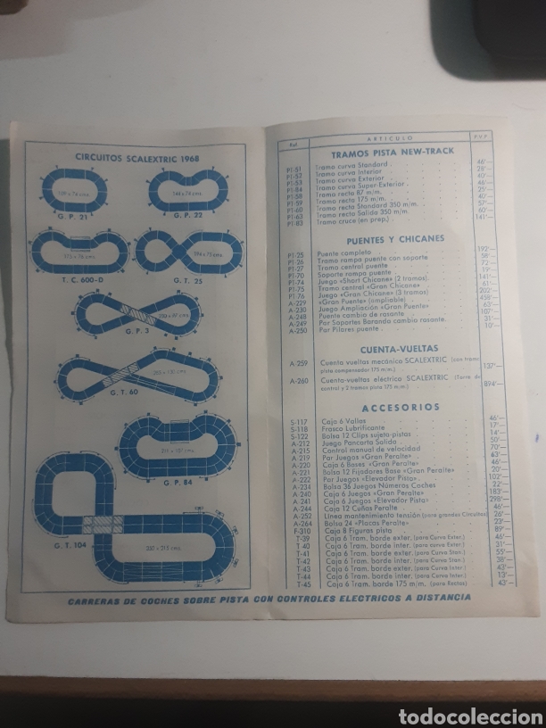 Scalextric: Tarifa de precios venta al p&uacute;blico de Junio 1968 scalextric - Foto 2
