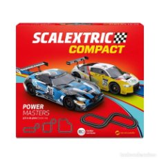 Scalextric: SCALEXTRIC COMPACT CIRCUITO COCHES CON LUCES POWER MASTERS MERCEDES AMG / AUDI GT3 SCX C10369S500. Lote 303377183