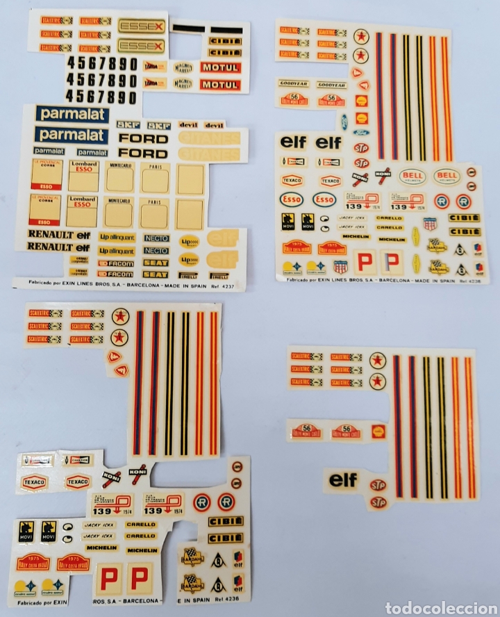 Scalextric: Scalextric racing cars decals ref 4237 y 4236 - Foto 1