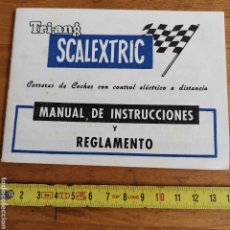Scalextric: MANUAL DE INSTRUCCIONES Y REGLAMENTO SCALEXTRIC EXIN.. Lote 319111533