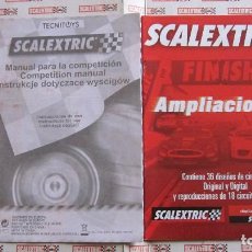 Scalextric: SCALEXTRIC ORIGINAL: AMPLIACIONES NORMAL Y DIGITAL Y MANUAL PARA LA COMPETICION COLOR. Lote 321549293