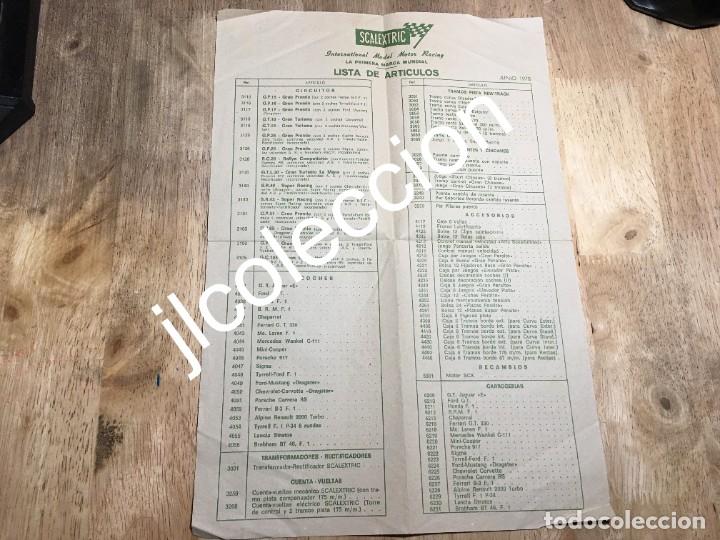 Scalextric: SCALEXTRIC LISTA DE ARTICULOS JUNIO 1978 - Foto 1