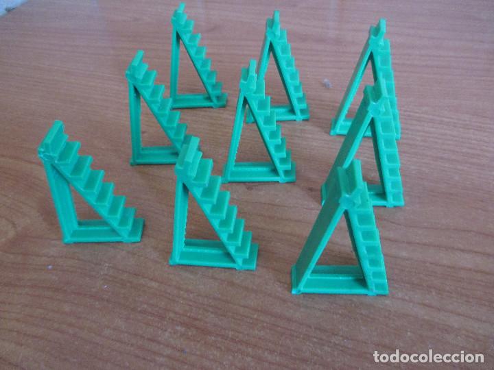 Scalextric: SCALEXTRIC : LOTE 9 PIEZAS ELEVADORES VERDES - Foto 1