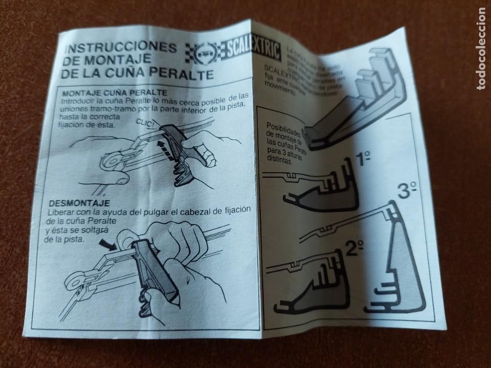 Scalextric: Instrucciones montaje cu&ntilde;a peralta Scalextric - Foto 1