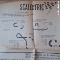 Scalextric: FOLLETO ANTIGUO FRANCES CON CIRCUITOS LINES BROS SCALEXTRIC. Lote 363455960
