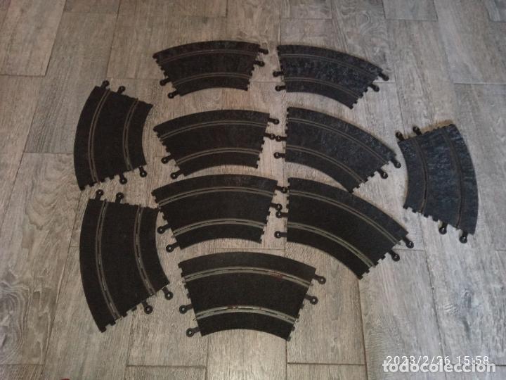 Scalextric: Lote de 9 curvas de Scalextric - Foto 1