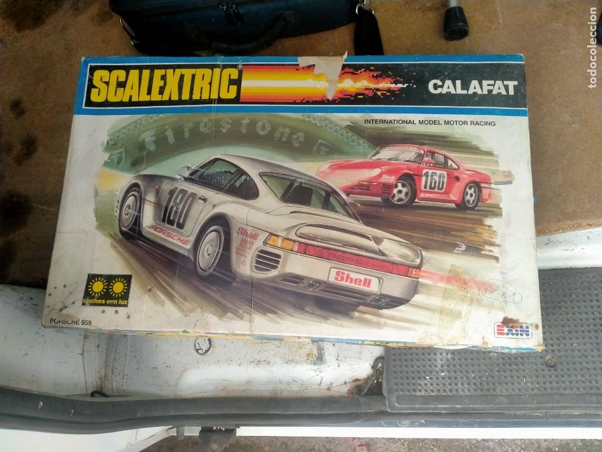 Scalextric: CAJA COMPLET&Aacute; SCALEXTRIC CALAFAT REF.8002 - Foto 1