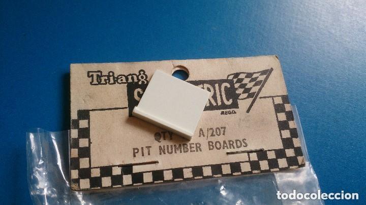 Scalextric: FICHA NUMEROS CASETA BOXES SCALEXTRIC TRI-ANG - Foto 2