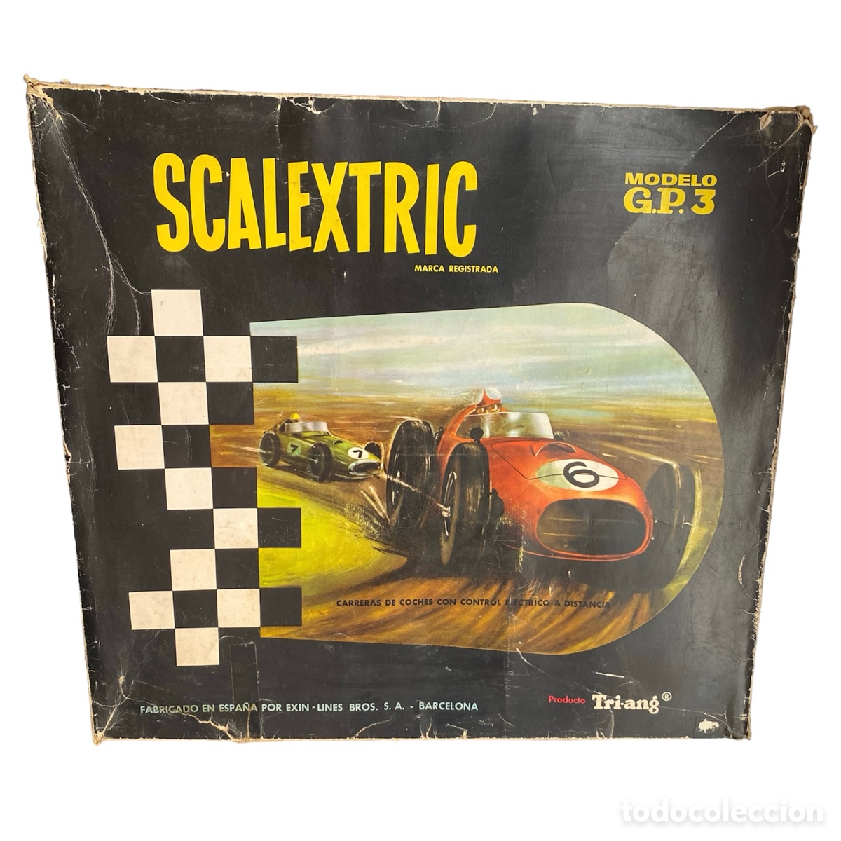 Scalextric GP3 D’époque – Coffret Tri-Ang Espagne 1968, Collection, état D’usage
