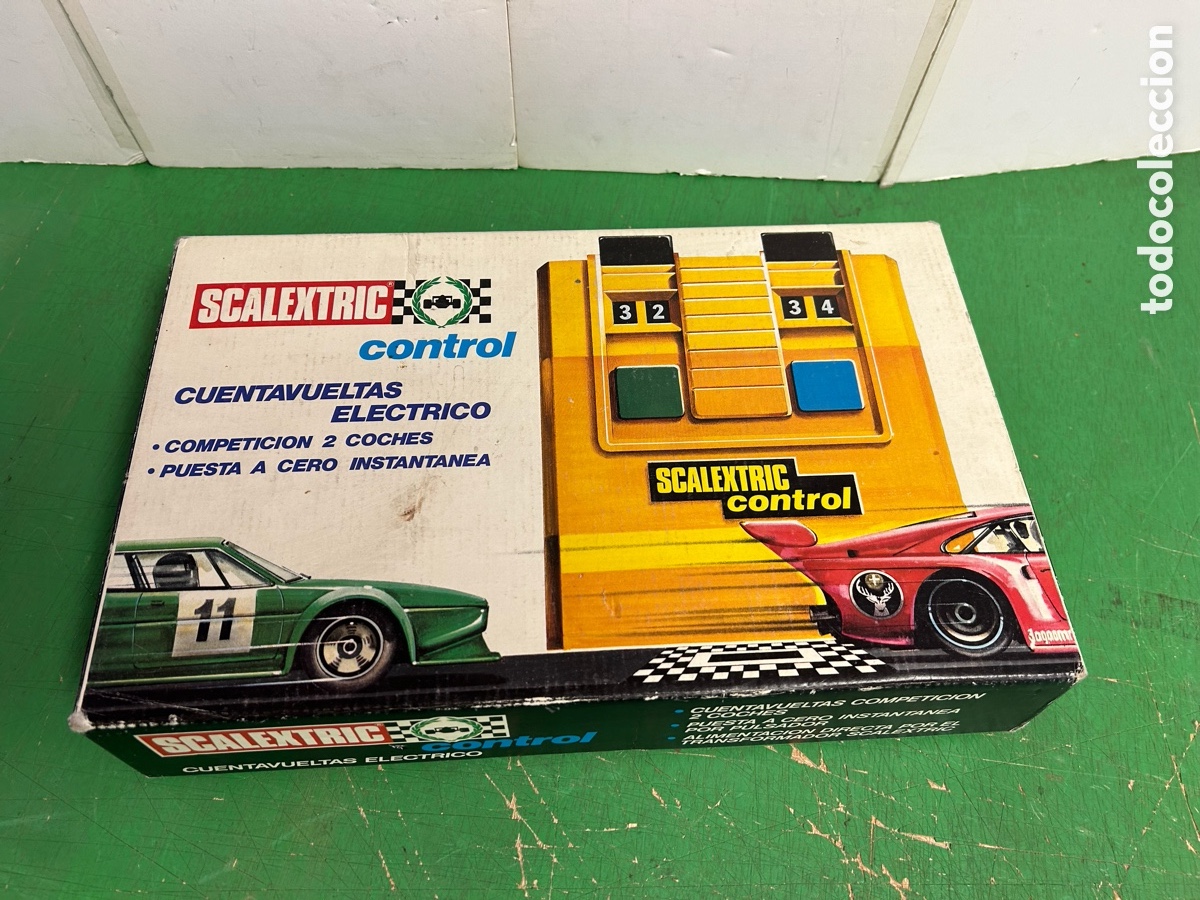 Scalextric: SCALEXTRIC CONTROL CUENTA VUELTAS DOS COCHES - Foto 1