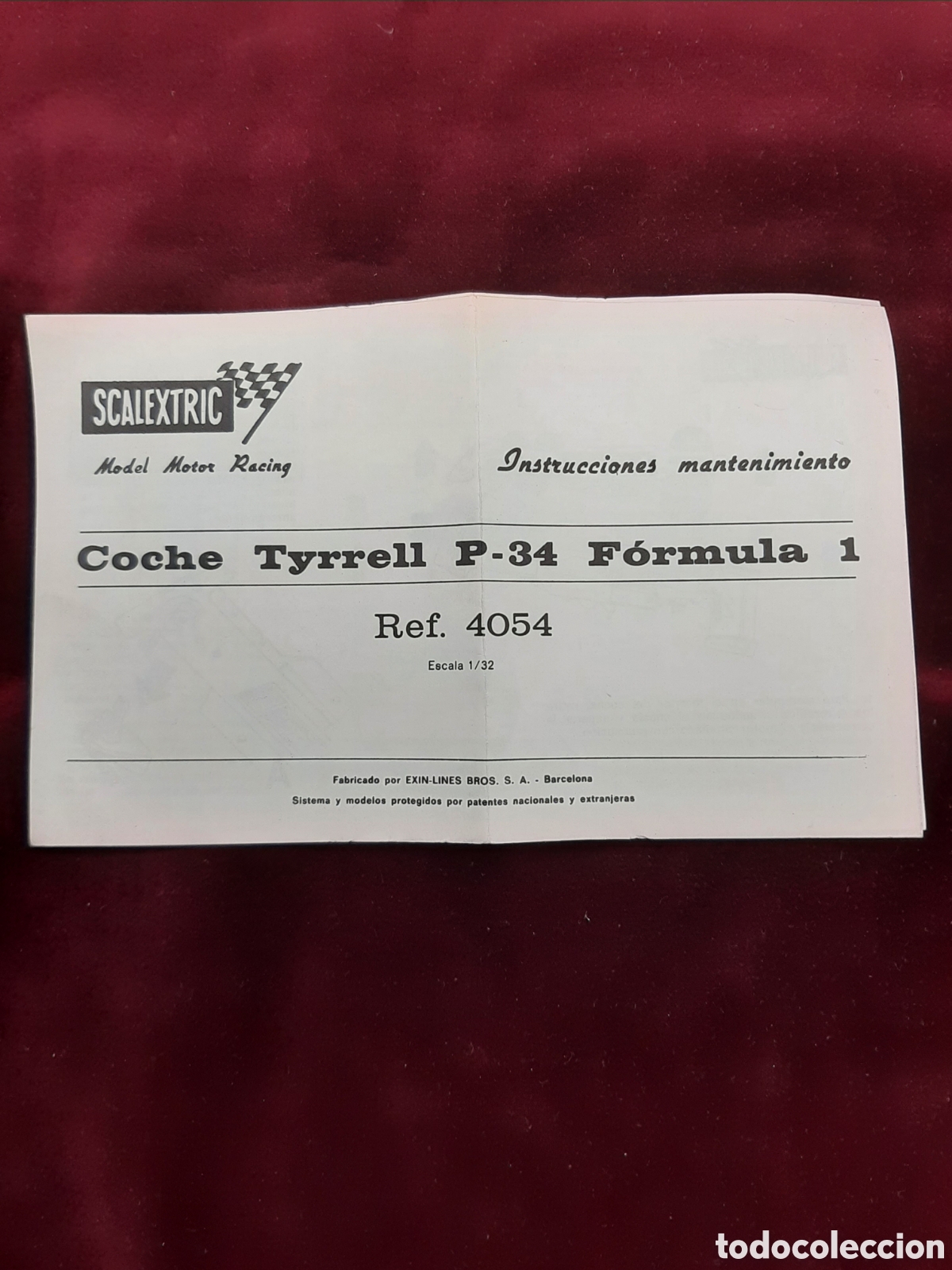Scalextric: Instrucciones SCALEXTRIC Coche Tyrrell P-34 Ref. 4054 - Foto 1