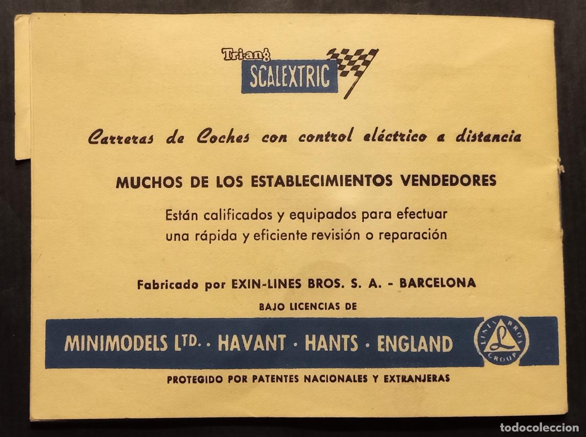 Scalextric: SCALEXTRIC TRI-ANG - MANUAL DE INSTRUCCIONES Y REGLAMENTO - Foto 9
