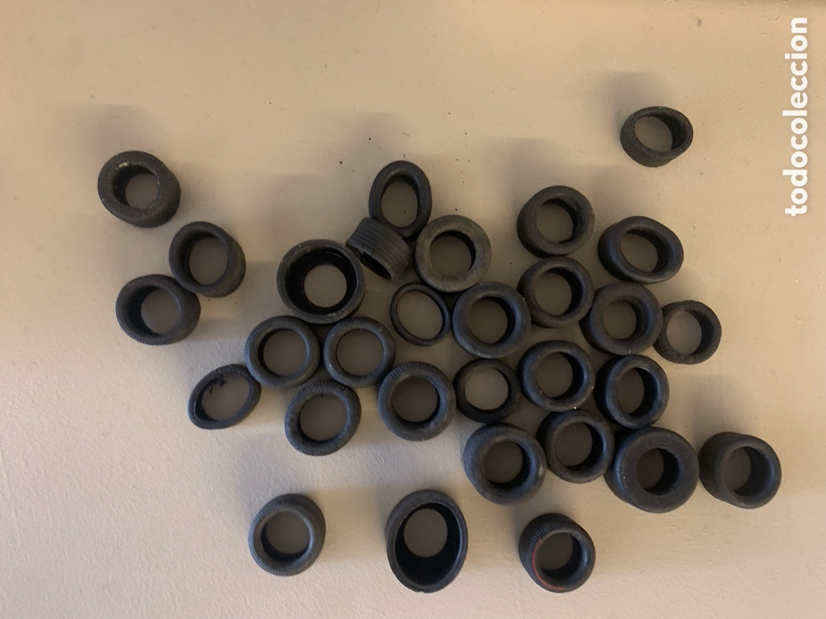 Scalextric: Lote de neum&aacute;ticos usados - Foto 1