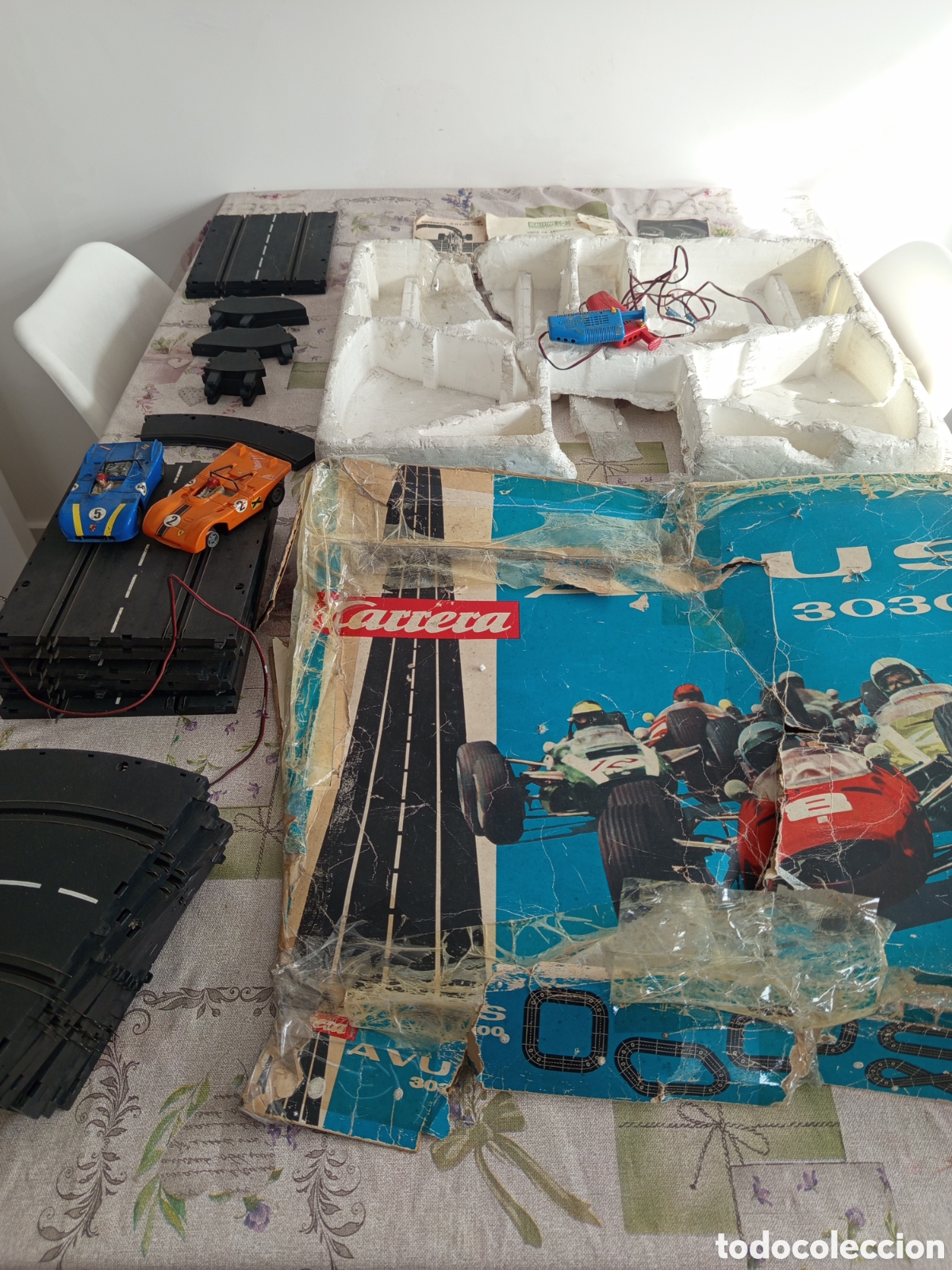 Scalextric: Scalextric antiguo con sus coches - Foto 1