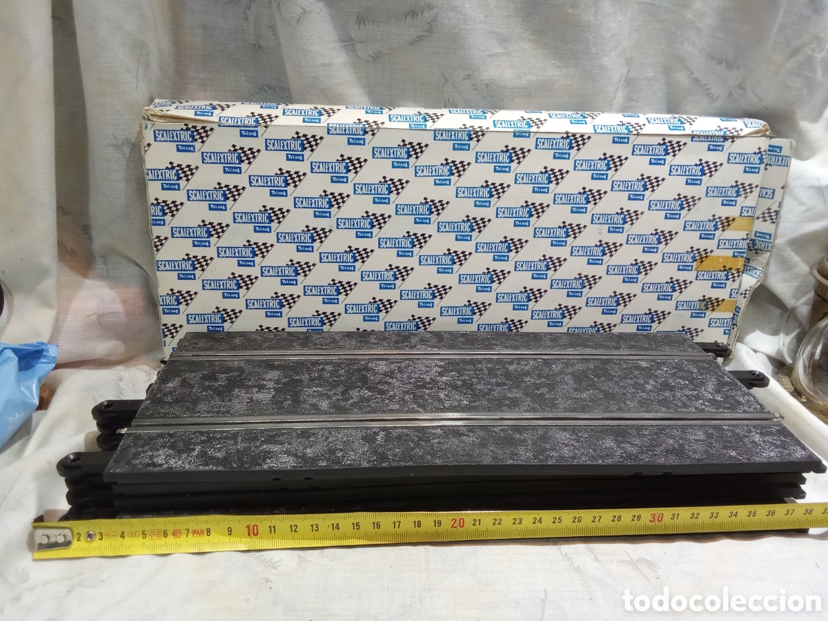 Scalextric: LOTE DE 5 TRAMOS DE RECTA SCALEXTRIC, TRIANG - Foto 2
