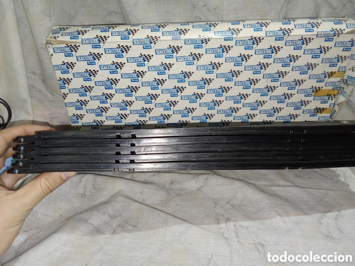 Scalextric: LOTE DE 5 TRAMOS DE RECTA SCALEXTRIC, TRIANG - Foto 3