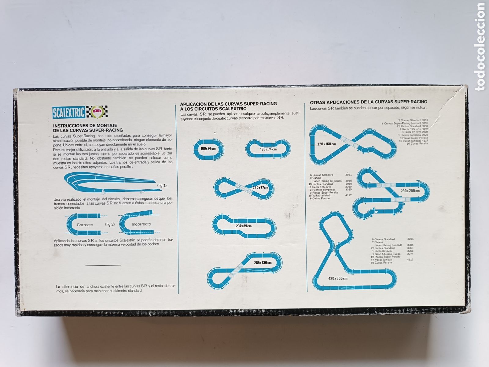 Scalextric: Curvas SUPER-RACING de SCALEXTRIC EXIN Ref: 3085 - Vintage - Foto 3