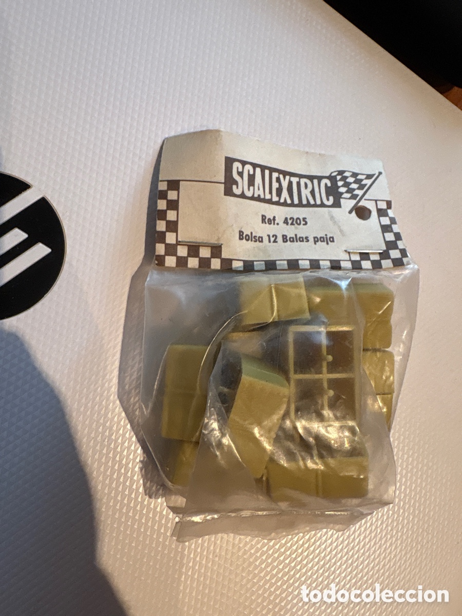 Scalextric: Bolsa balas paja de Scalextric Exin nueva sin abrir