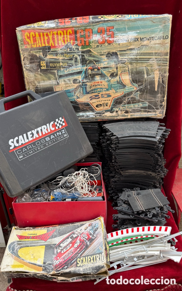 Scalextric: Enorme lote de 32 kg de material de Scalextric!