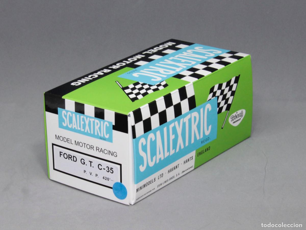 Scalextric: Caja Scalextric EXIN Triang repro Ford GT C-35
