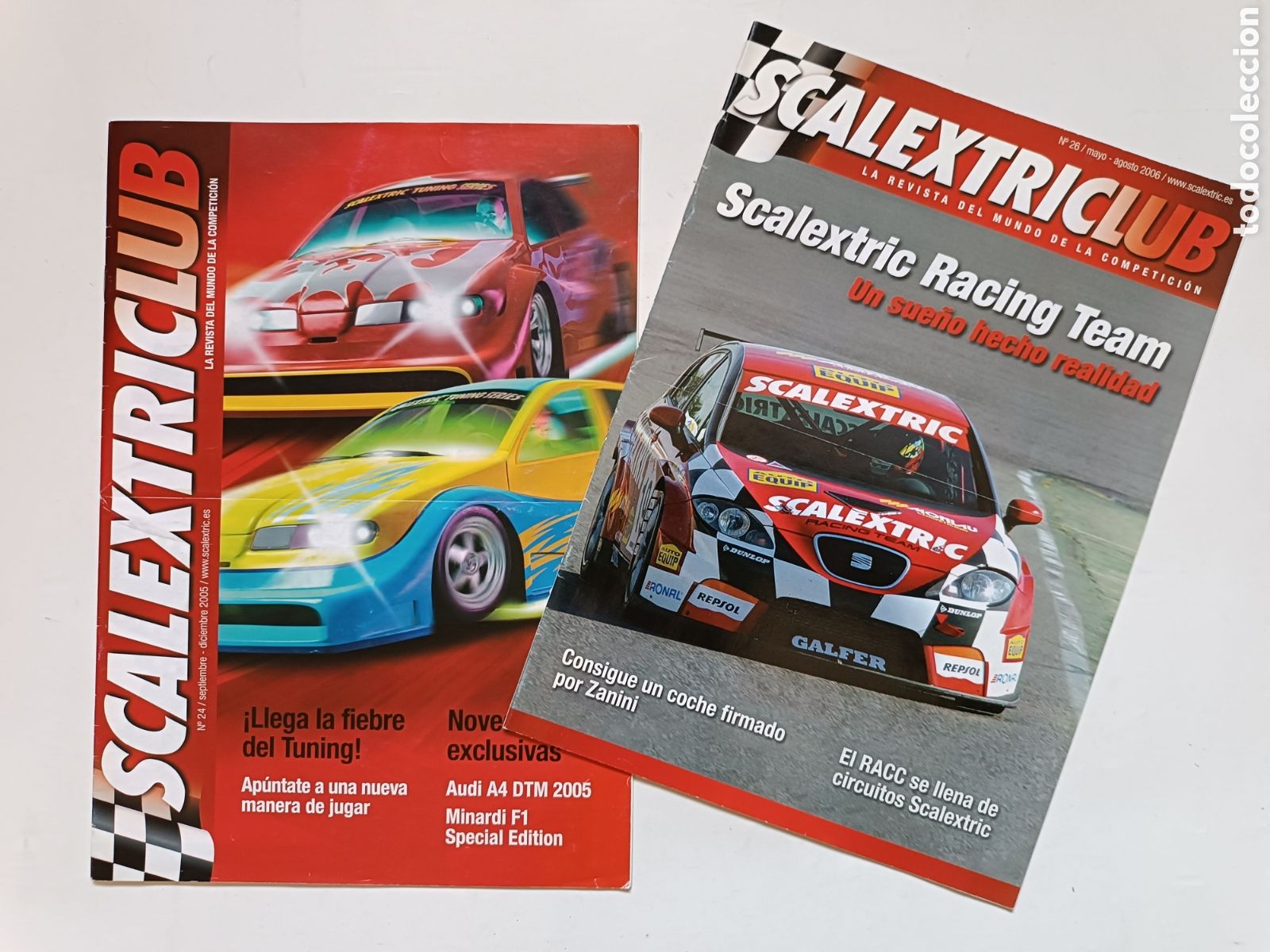 Scalextric: Lotes 2 revistas CLUB SCALEXTRIC n&ordm; 24 (Sept_Dic 2005) y n&ordm; 26 (Mayo-Agosto 2006)