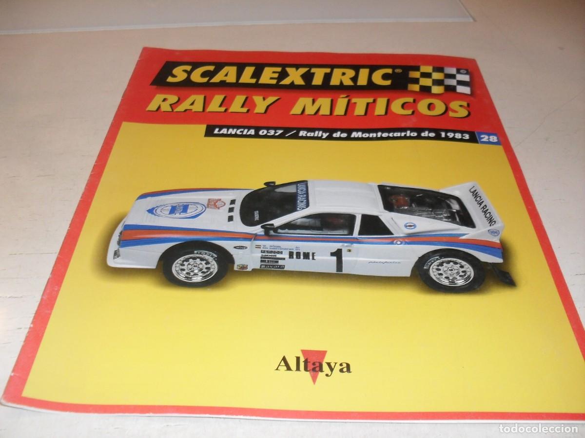 Scalextric: FASCICULO N&ordm; 28 SCALEXTRIC RALLY MITICOS,LANCIA 037/RALLY MONTECARLO 1983,ALTAYA,2002