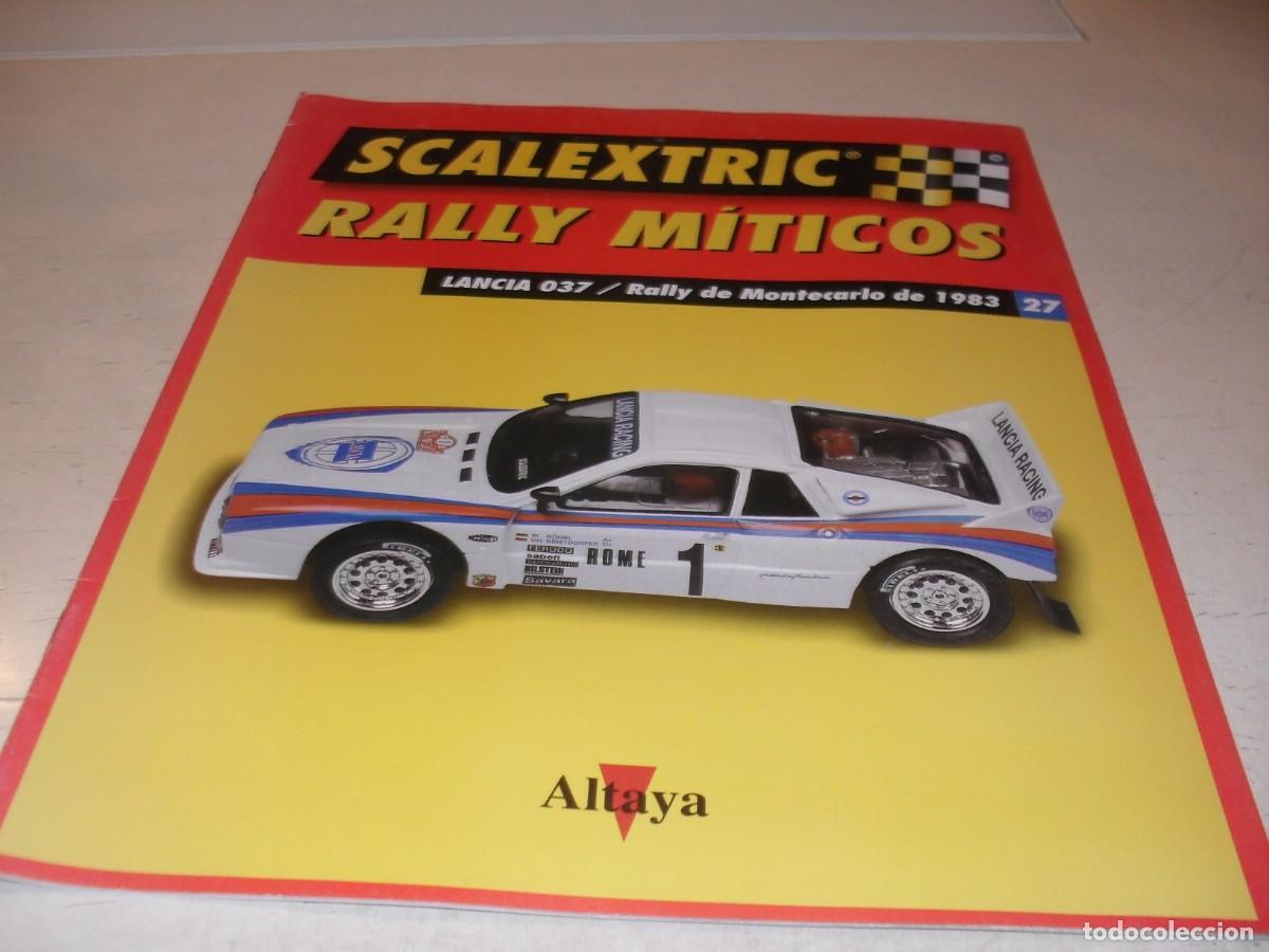 Scalextric: FASCICULO N&ordm; 27 SCALEXTRIC RALLY MITICOS,LANCIA 037/RALLY MONTECARLO 1983,ALTAYA,2002