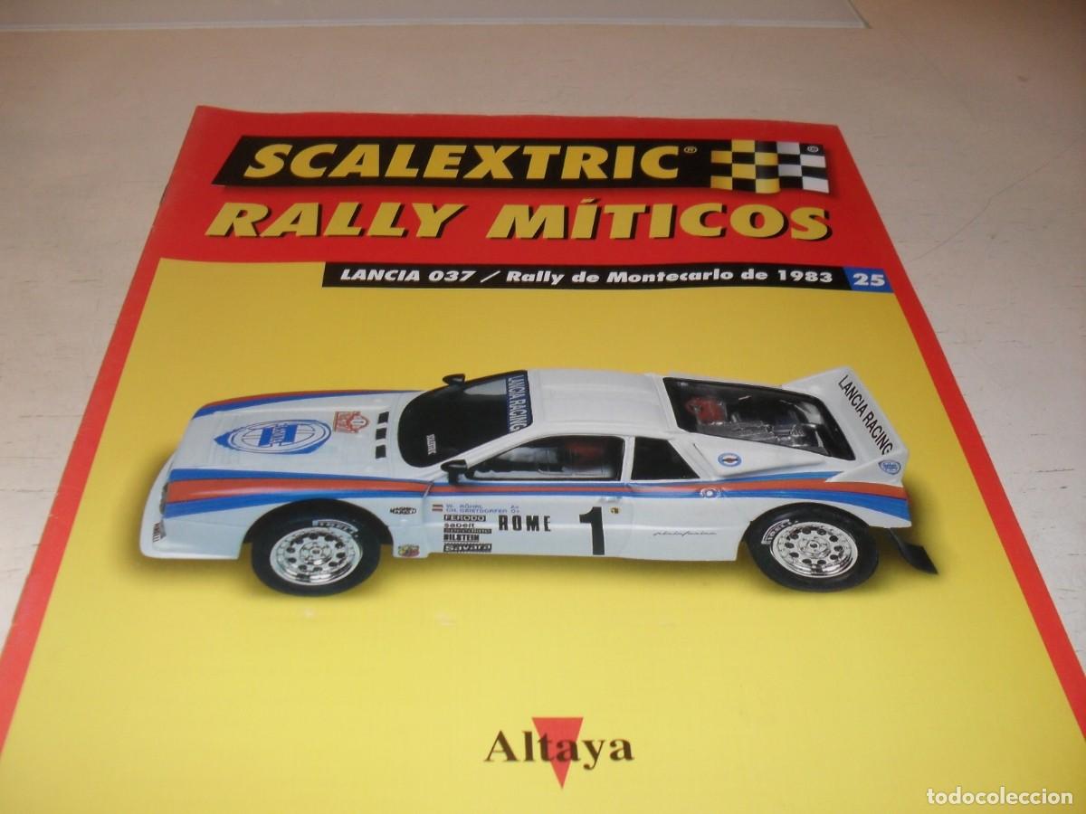 Scalextric: FASCICULO N&ordm; 25 SCALEXTRIC RALLY MITICOS,LANCIA 037/RALLY MONTECARLO 1983,ALTAYA,2002
