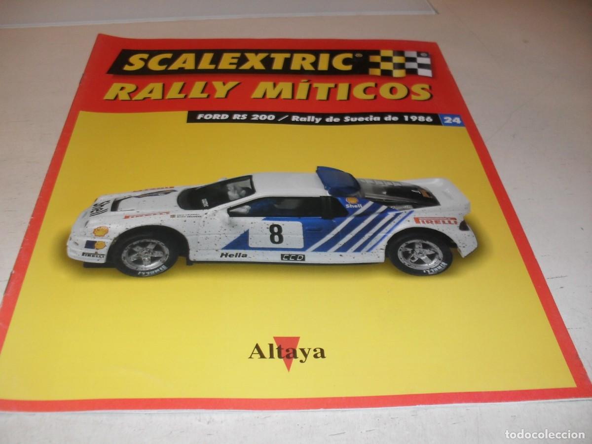 Scalextric: FASCICULO N&ordm; 24 SCALEXTRIC RALLY MITICOS.FORD RS 200,RALLY SUECIA 1986,ALTAYA,2002